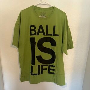 Ballislife Original Tee Green Size 2XL